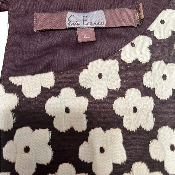 Anthropologie Eva Franco Floral Jacquard Top Size L - Picture 9 of 10